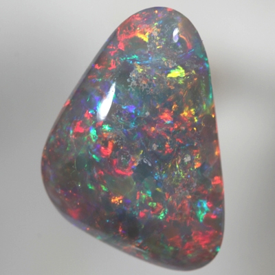 SOLID SEMI BLACK OPAL Very bright top quality opal, Floral Harlequin pattern SEE VIDEO